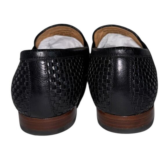 Curatore Mens Bodeo Woven Black Leather Penn Loafer Size 13 - Picture 5 of 10